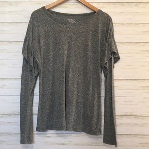 Time and Tru grey long sleeve top medium